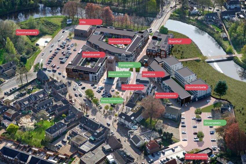 Impressie overzicht centrumplan Sint-Michielsgestel
