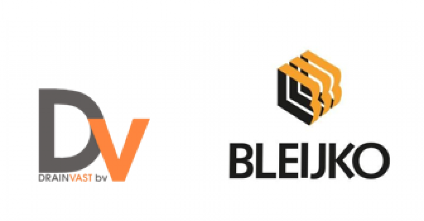 Logo Drainvast BV en Logo Bleijko