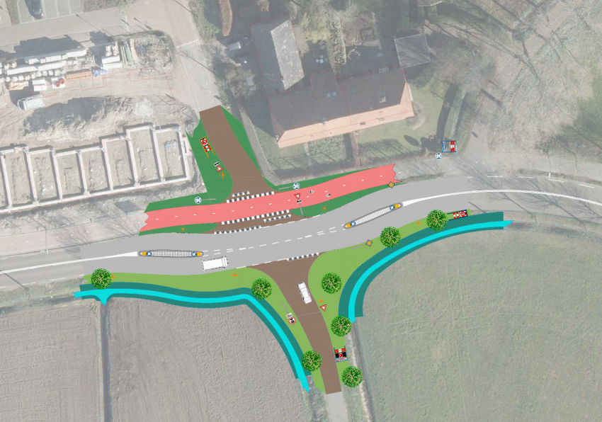 Kruispunt Schijndelseweg Hezelaar, het definitieve ontwerp