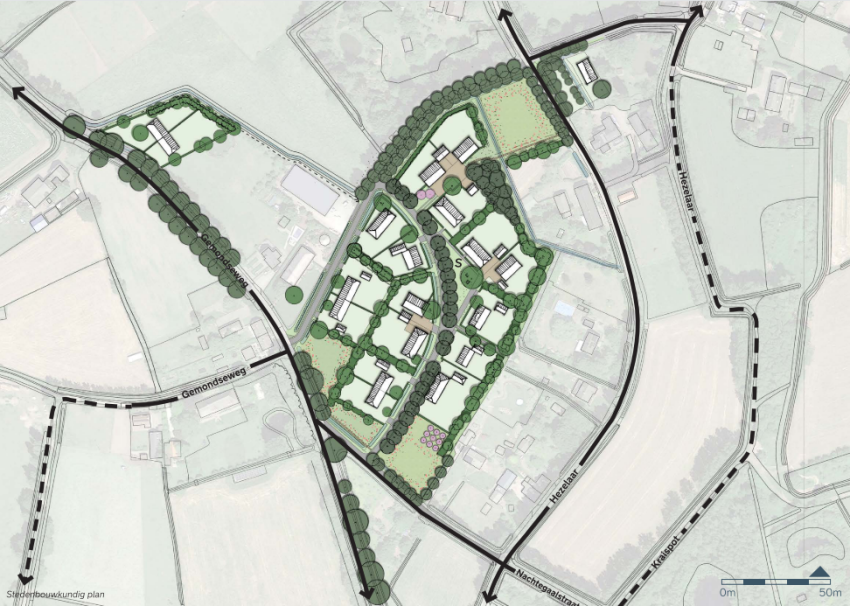 Stedenbouwkundig Plan Hezelaar, klik voor een vergroting