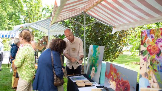 Tree Art Festival impressie, klik voor een vergroting