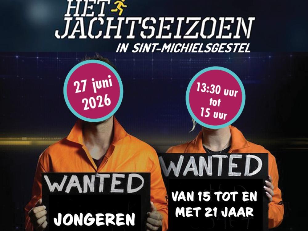 Aankondiging Jachtseizoen in Sint-Michielsgestel op 27 juni 2026 van half 2 tot 3 uur